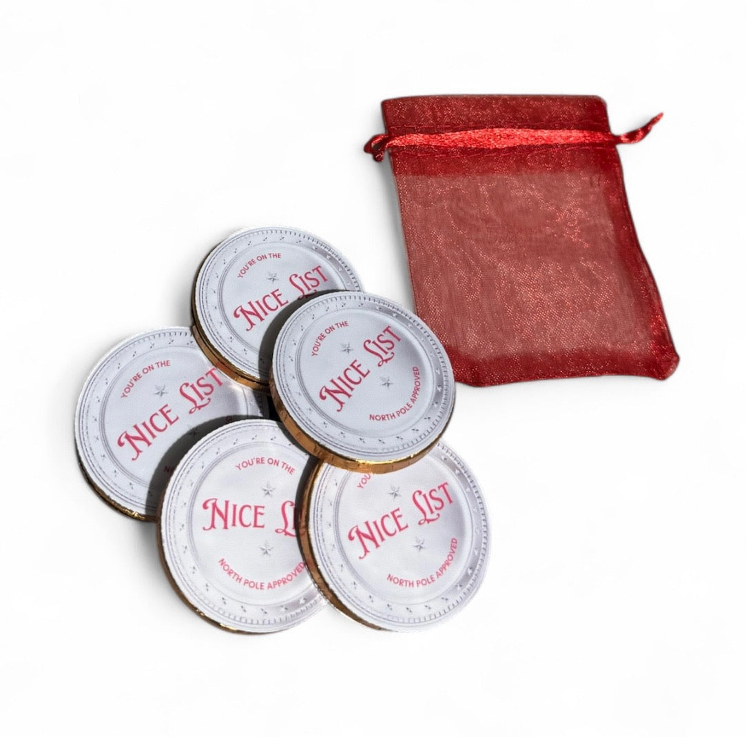 Nice List chocolate coins