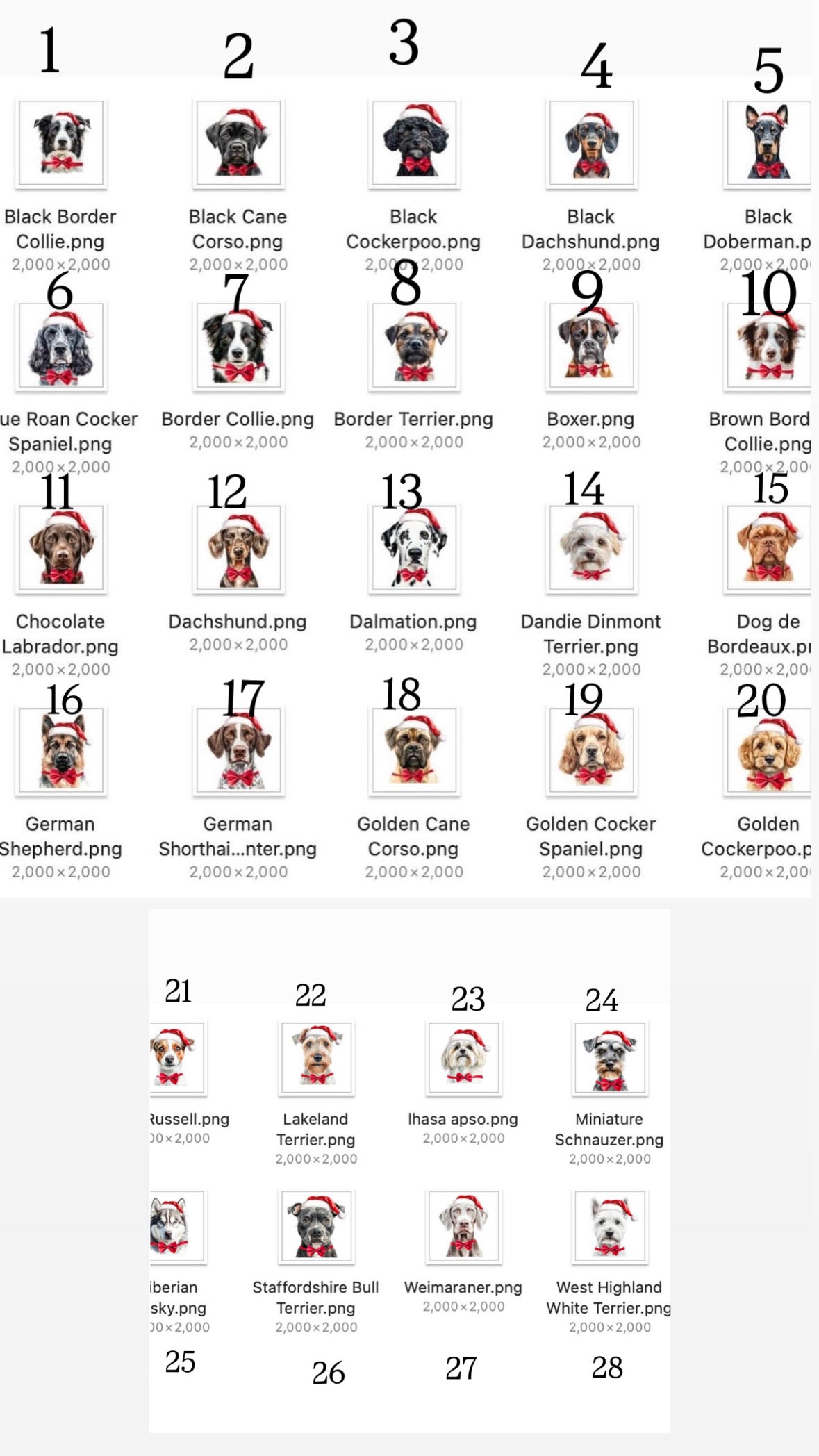 Christmas Dog Treat Bags