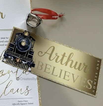 Personalized Story Booklet and Train Ticket