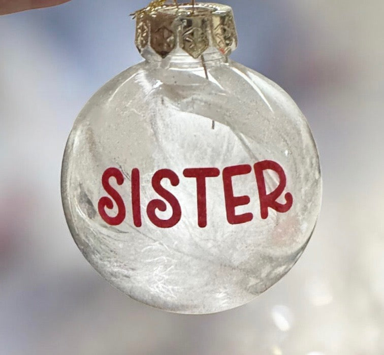 Memorial Feather Bauble